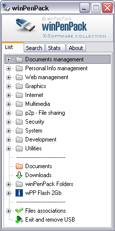 winPenPack Flash Essential screenshot winPenPack Flash Essential screenshot