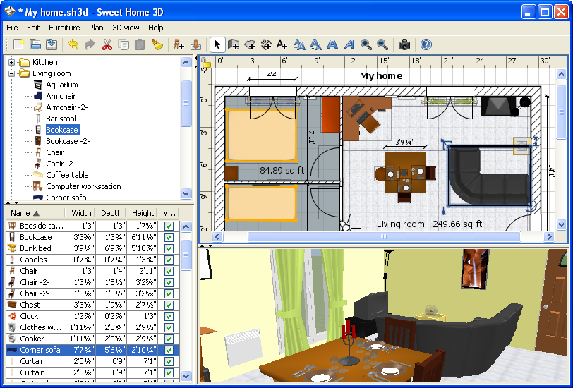 X-Sweet Home 3D Windows 11 download